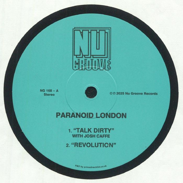 Paranoid London – Talk Dirty vinyl cover