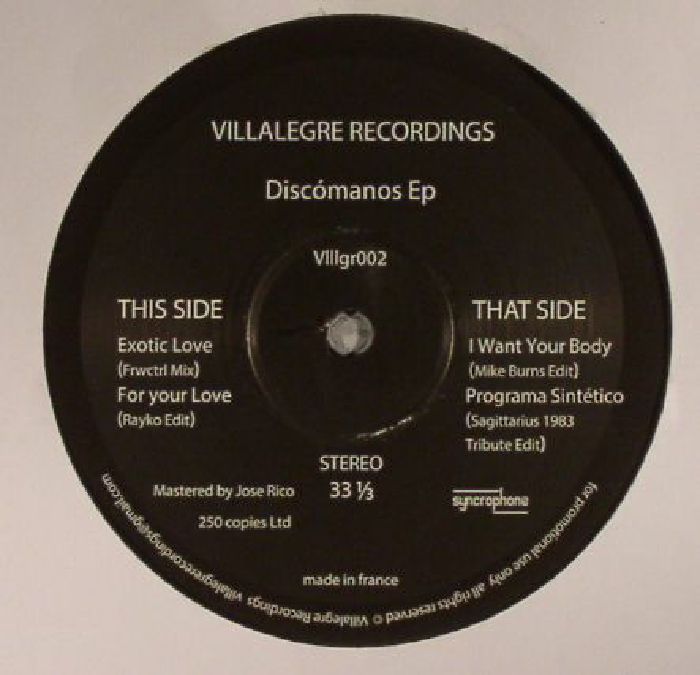 Villalegre Recordings Vinyl