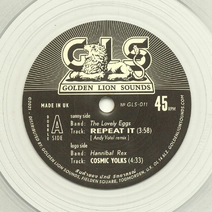 The Lovely Eggs | Hannibal Rex – Repeat It (Andy Votel remix) vinyl cover