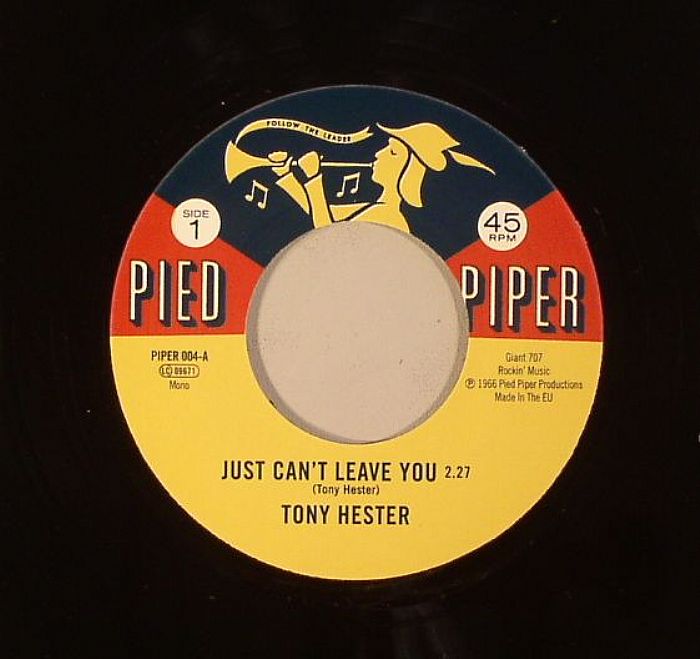 Tony Hester | Freddy Butler Just Cant Leave You (reissue)