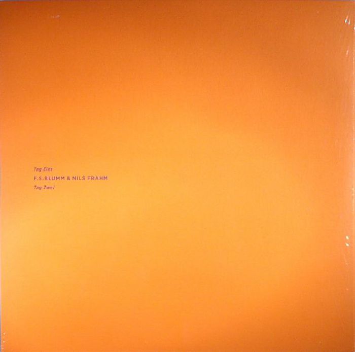 Fs Blumm | Nils Frahm – Tag Eins Tag Zwei vinyl cover