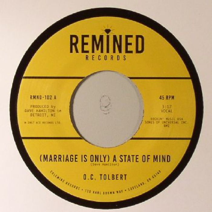 O C Tolbert | Dave Hamilton (Marriage Is Only) A State Of Mind