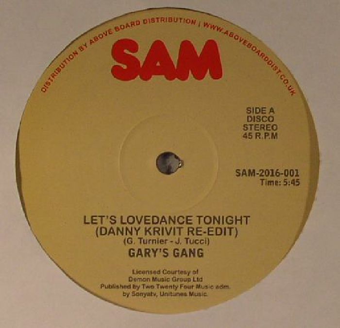 Garys Gang – Lets Lovedance Tonight vinyl cover