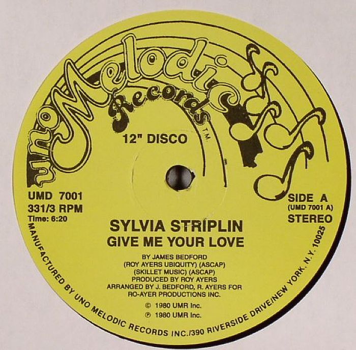 Sylvia Striplin – Give Me Your Love vinyl cover
