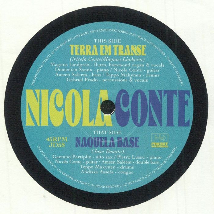 Nicola Conte – Terra Em Trasse (Record Store Day RSD 2026) vinyl cover