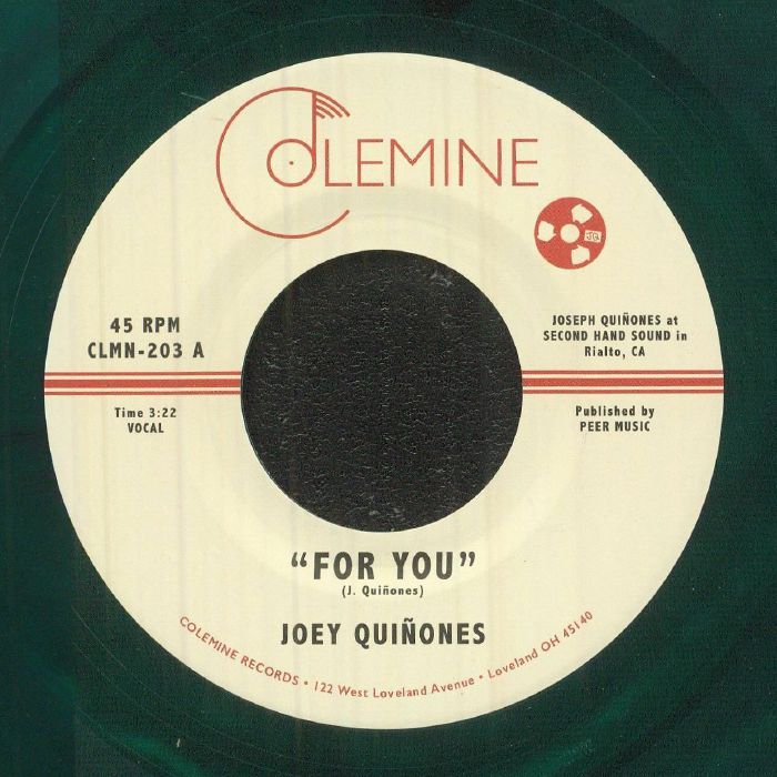 Joey Quinones – For You vinyl cover