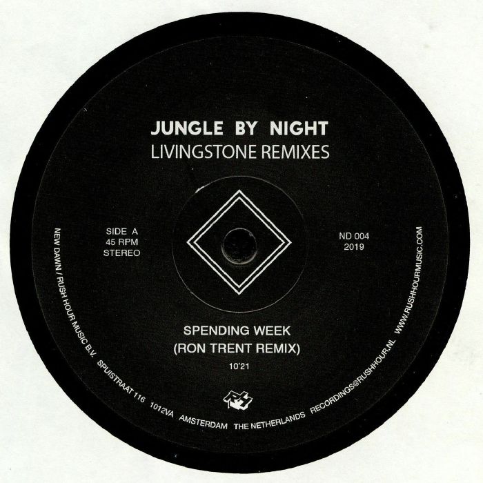 Jungle By Night – Livingstone (remixes) vinyl cover
