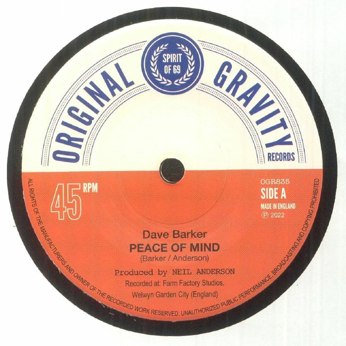 Dave Barker | The Regulators Peace Of Mind