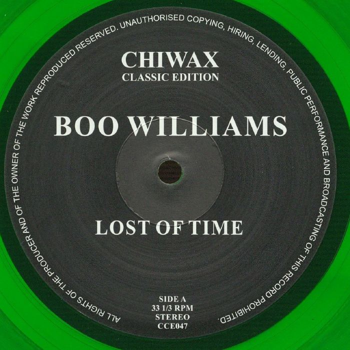 Boo Williams – Lost Of Time vinyl cover