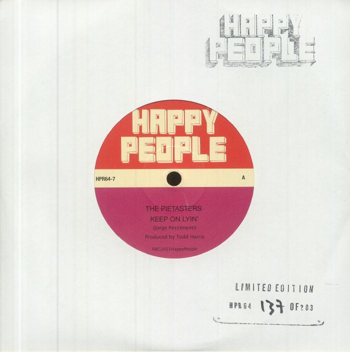 The Pietasters – Keep On Lyin vinyl cover