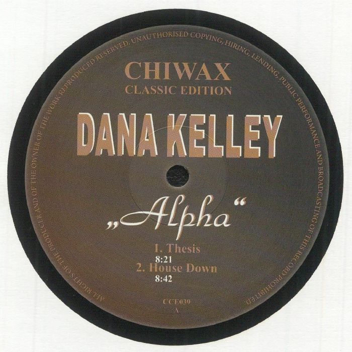 Dana Kelley – Alpha vinyl cover