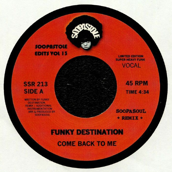 Funky Destination – Come Back To Me vinyl cover