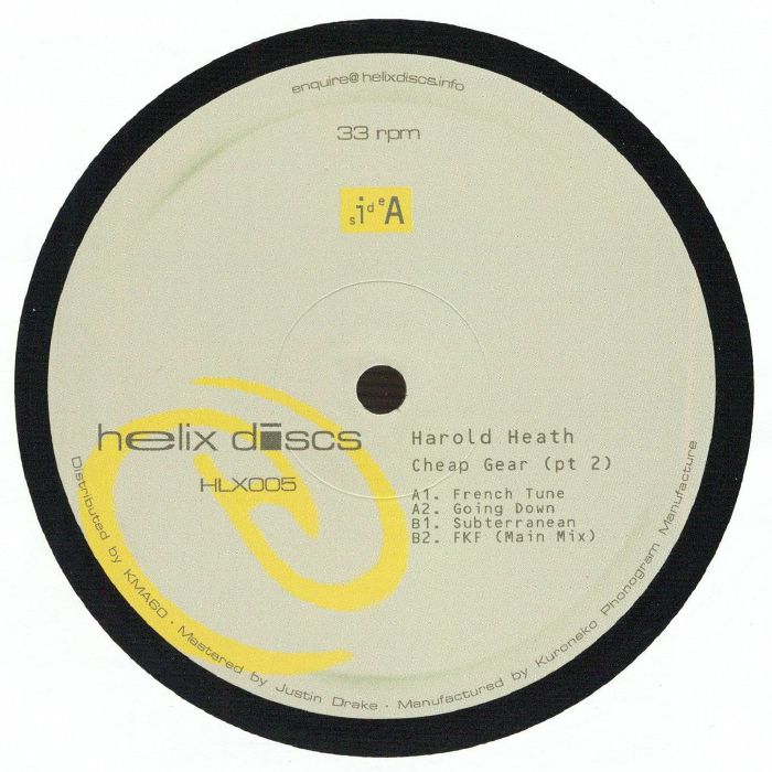 Harold Heath – Cheap Gear Part 2 vinyl cover