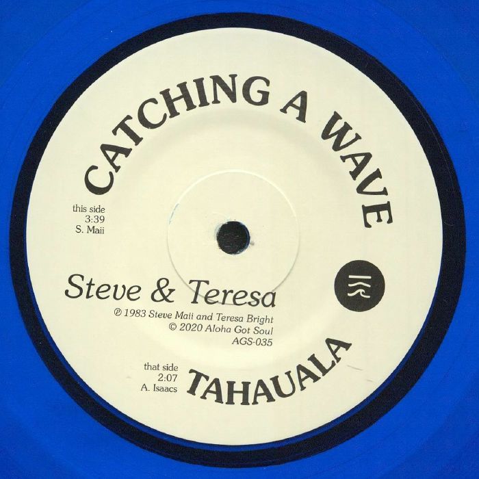 Steve and Teresa – Catching A Wave vinyl cover