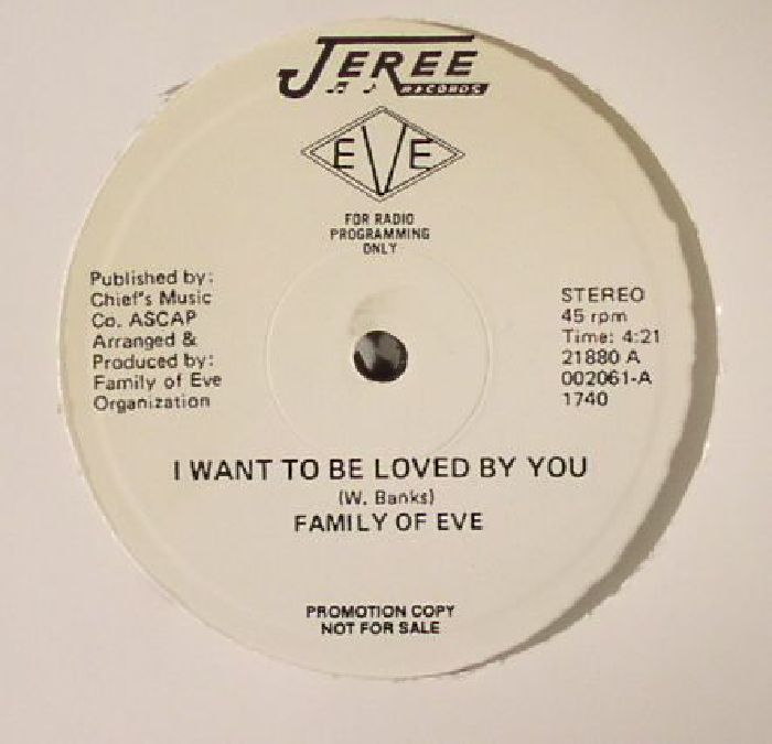Family Of Eve – I Want To Be Loved By You (reissue) vinyl cover