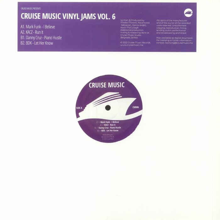 Mark Funk | Kacz | Danny Cruz | Bdk Cruise Music Vinyl Jams Vol 6