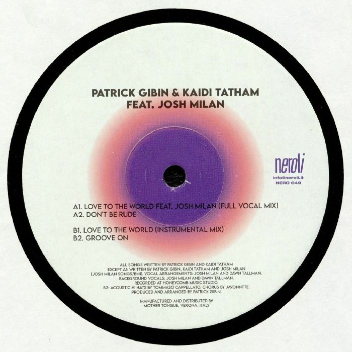 Patrick Gibin | Kaidi Tatham Love To The World