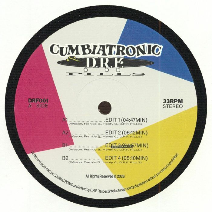 Drf Pills | Cumbiatronic – Cumbia On Pills EP vinyl cover