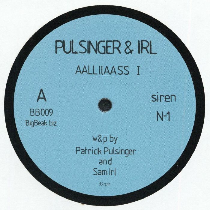 Pulsinger | Irl – Aalliiass I vinyl cover