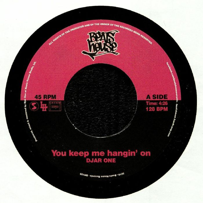 Djar One – You Keep Me Hangin On vinyl cover