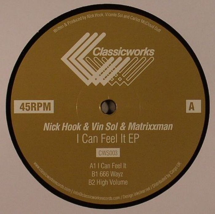 Nick Hook | Vin Sol | Matrixxman I Can Feel It EP