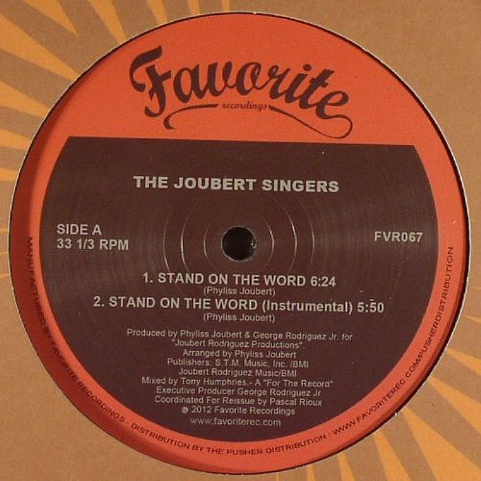The Joubert Singers – Stand On The Word vinyl cover