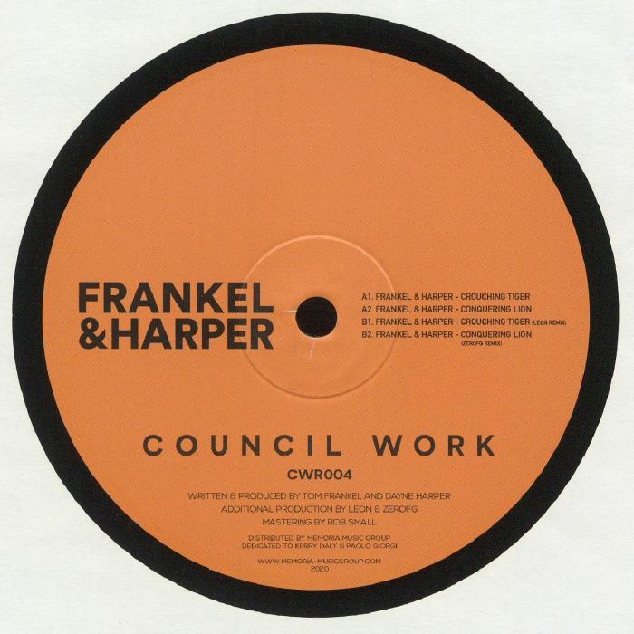 Frankel and Harper Crouching Tiger EP