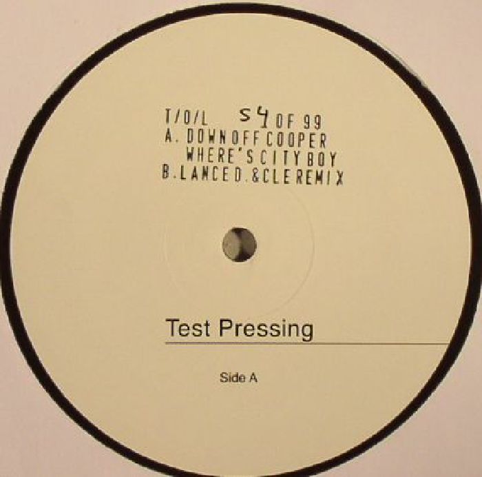 T | O | L – Down Off Cooper (incl. Lance DeSardi and CLE remixes) vinyl cover
