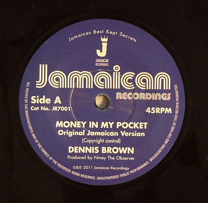 Dennis Brown – Money In My Pocket vinyl cover