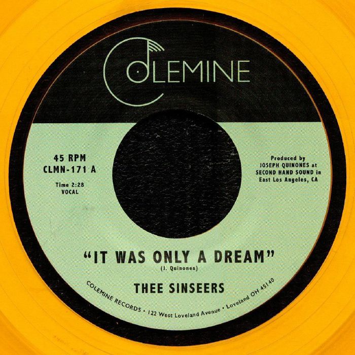 Thee Sinseers – It Was Only A Dream vinyl cover