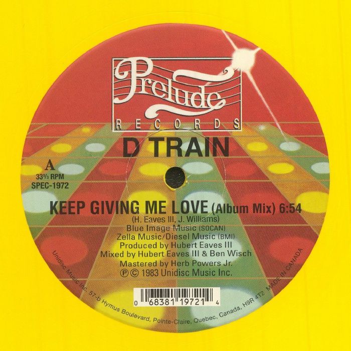 D Train – Keep Giving Me Love vinyl cover