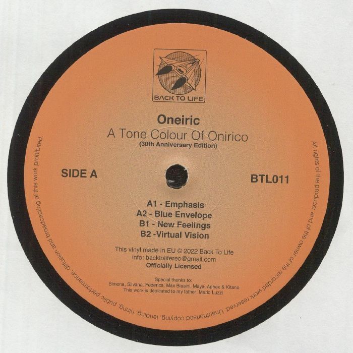 Oneiric A Tone Colour Of Onirico