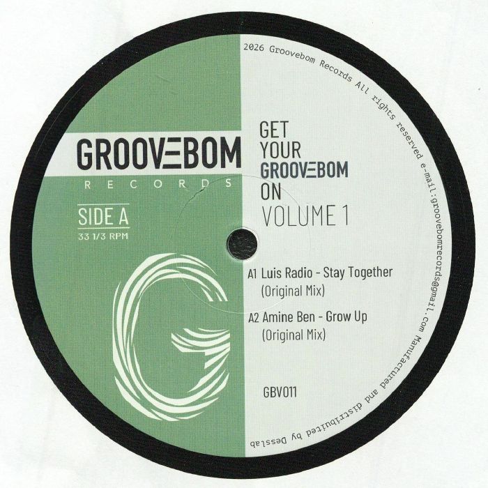 Luis Radio | Amine Ben | Jay Caruso | Phie Claire | Sr Saco | Julio Rosario – Get Your Groovebom On Volume 1 vinyl cover