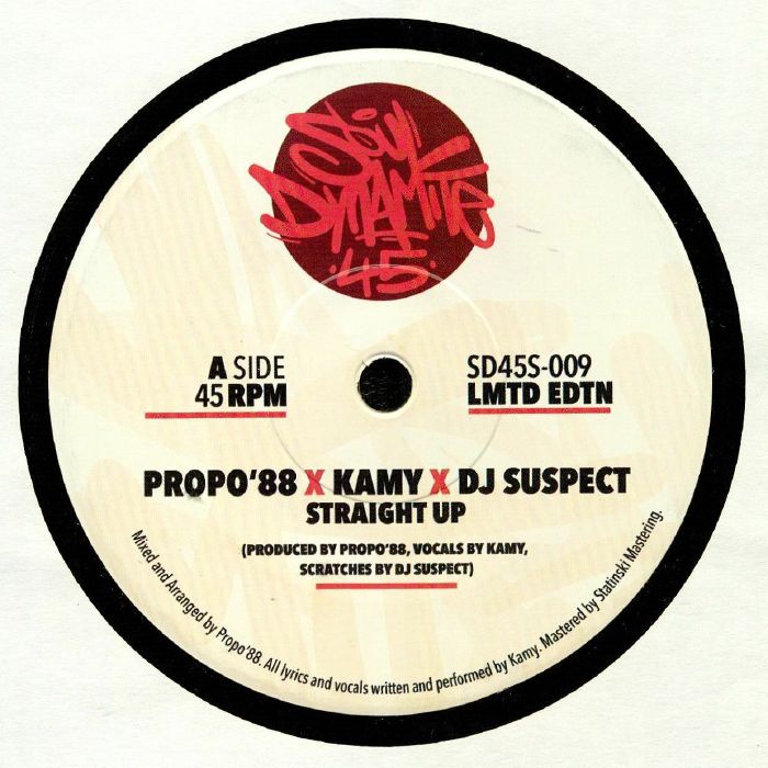 Propo 88 | Kamy | DJ Suspect – Straight Up vinyl cover