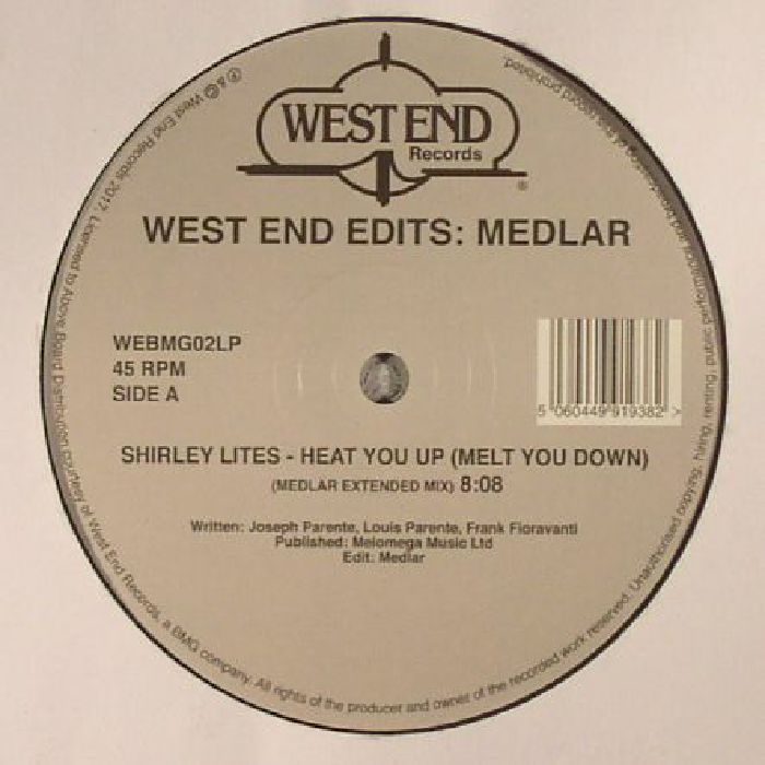 Medlar | Shirley Lites | Love Club | Kenix | Sweet Life West End Edits: Medlar (reissue)