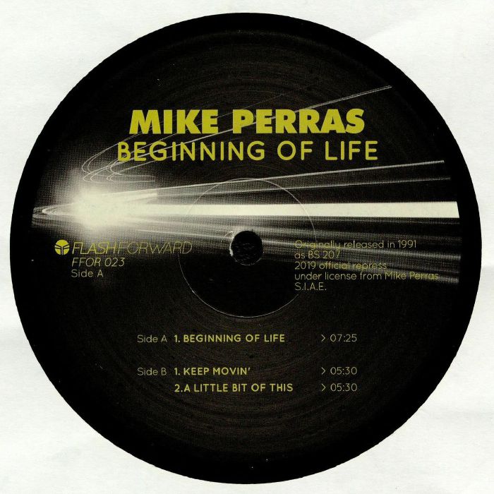 Mike Perras – Beginning Of Life vinyl cover