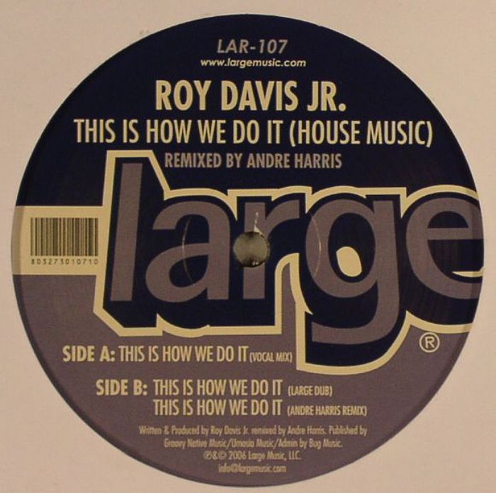 Roy Davis Jr This Is How We Do It (House Music) (Andre Harris remix)