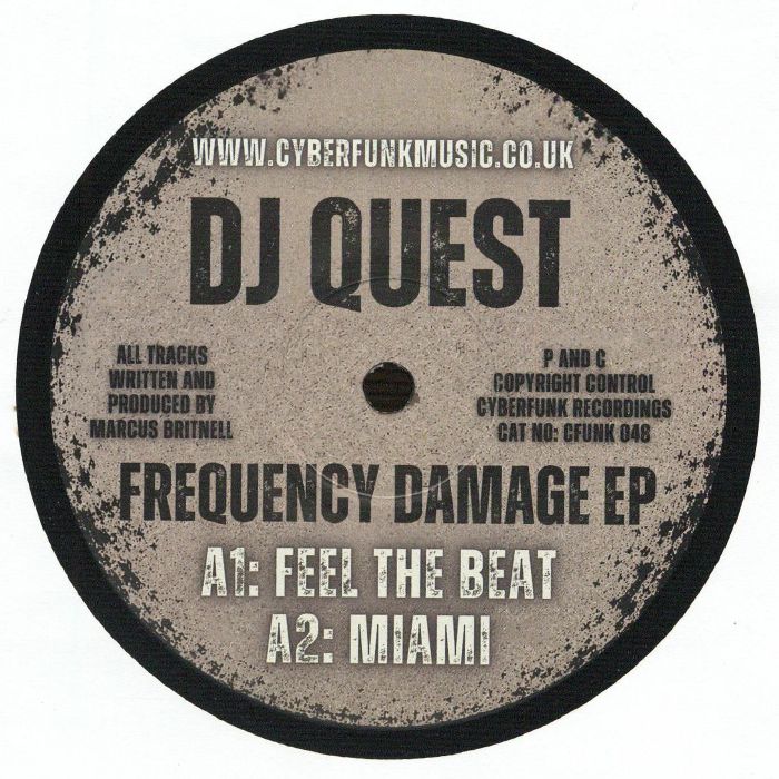 DJ Quest – Frequency Damage EP vinyl cover