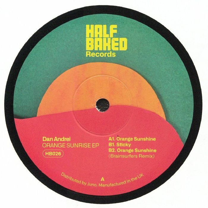 Dan Andrei – Orange Sunrise (feat Brainsurfers aka Harry McCanna / Sam Bangura mix) vinyl cover