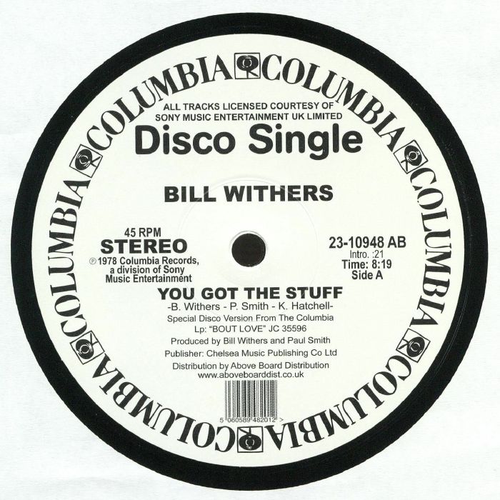 Bill Withers You Got The Stuff (reissue)
