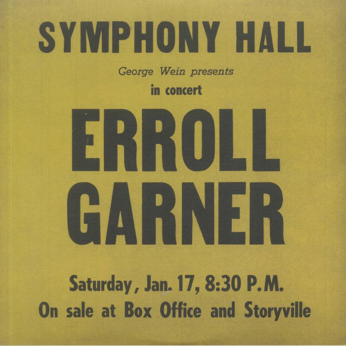 Errol Garner Symphony Hall Concert