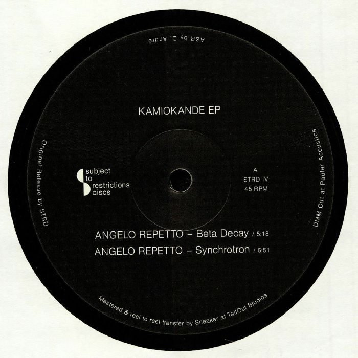 Angelo Repetto Kamiokande EP
