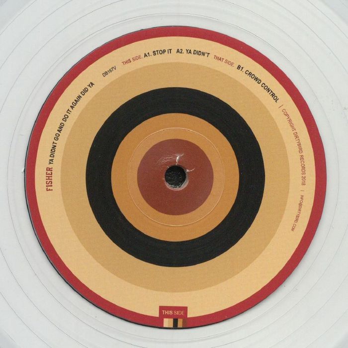 Fisher – Ya Didnt Go and Do It Again Did Ya vinyl cover