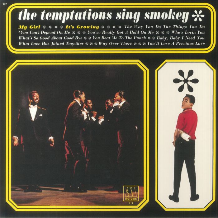The Temptations – The Temptations Sing Smokey vinyl cover