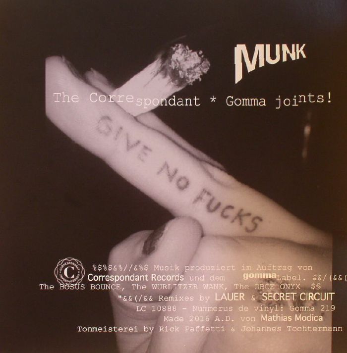 Munk The Correspondant Gomma Joints!