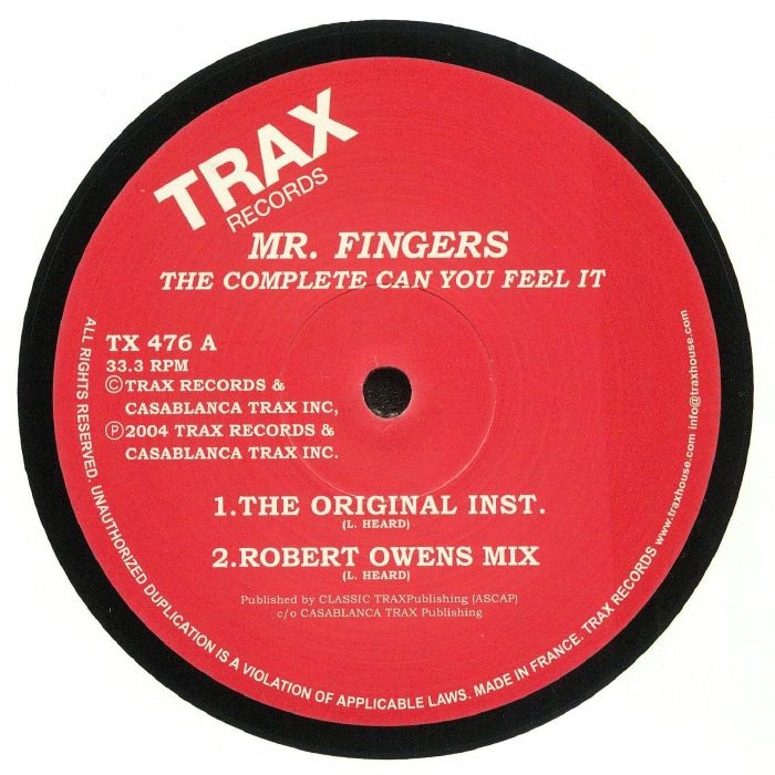 Mr Fingers The Complete Can You Feel It 