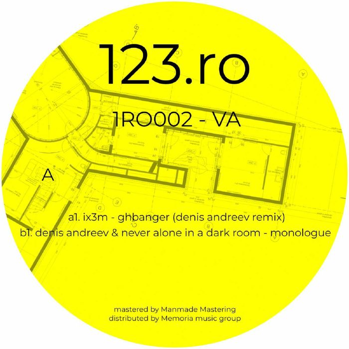 Ix3m | Denis Andreev | Never Alone In A Dark Room – 123 Ro VA02 vinyl cover