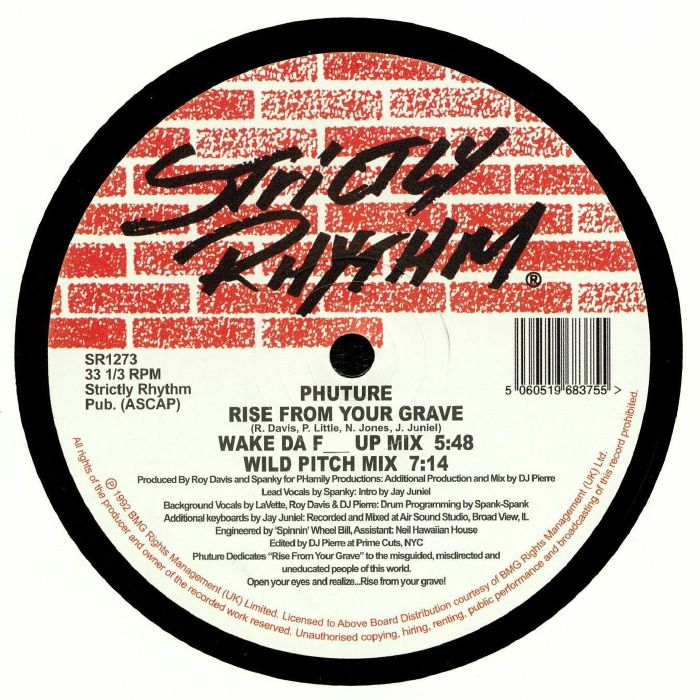 Phuture – Rise From Your Grave vinyl cover