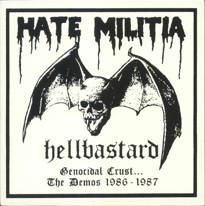 Hellbastard – Genocidal Crust: The Demos 1986 1987 vinyl cover