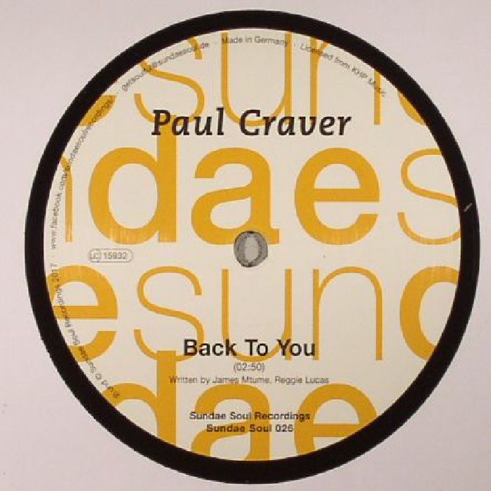 Paul Craver Back To You